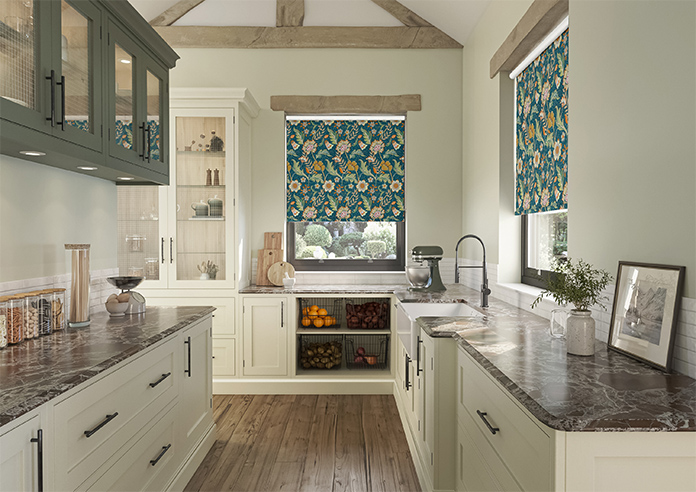 Folklore, Petrol - Twist&Fit Roller Blind - Image 8